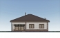 Одноэтажный дом с террасой, 3 спальнями и отделкой облицовочным кирпичом Rg6140 Фасад3