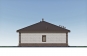 Одноэтажный дом с террасой, 3 спальнями и отделкой облицовочным кирпичом Rg6140z (Зеркальная версия) Фасад4