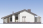Проект индивидуального одноэтажного жилого дома с террасами и гаражом Rg6143z (Зеркальная версия) Фасад3