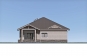 Одноэтажный дом с гаражом, террасой и облицовкой кирпичом Rg6152z (Зеркальная версия) Фасад1