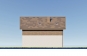 Одноэтажный дом с мансардой, отделкой штукатуркой 2х цветов Rg6156z (Зеркальная версия) Фасад4