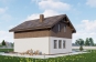 Одноэтажный дом с мансардой, отделкой штукатуркой 2х цветов Rg6156z (Зеркальная версия) Вид4