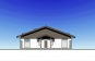 Одноэтажный дом с террасой, крыльцом и 4 спальнями Rg6164z (Зеркальная версия) Фасад1