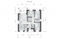 Одноэтажный дом с 3 спальнями, террасой и облицовкой кирпичом Rg6168z (Зеркальная версия) План2