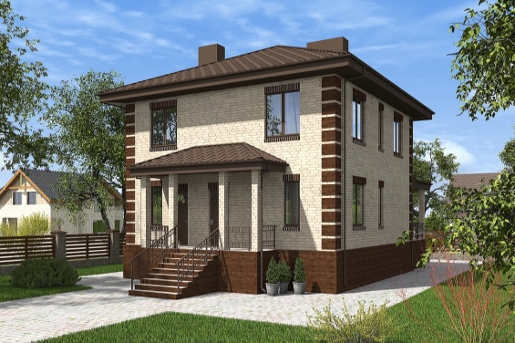 Rg6175 - Двухэтажный дом с террасами, 5 спальнями и отделкой кирпичом