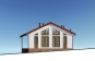 Одноэтажный дом с террасой, 3 спальнями и крыльцом Rg6178z (Зеркальная версия) Фасад1