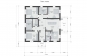 Одноэтажный дом с террасой, 3 спальнями, крыльцом и террасой Rg6179z (Зеркальная версия) План2