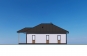 Одноэтажный дом с террасой, 3 спальнями, крыльцом и террасой Rg6179z (Зеркальная версия) Фасад3