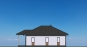 Одноэтажный дом с террасой, 3 спальнями, крыльцом и террасой Rg6179z (Зеркальная версия) Фасад4