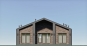 Одноэтажный дом с кабинетом, террасой и облицовкой фиброцементными панелями Rg6186 Фасад3