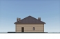 Одноэтажный дом с гаражом, террасой и облицовкой кирпичем Rg6187z (Зеркальная версия) Фасад2