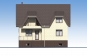 Одноэтажный дом с подвалом, мансардой, балконом и вторым светом Rg6189 Фасад4