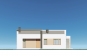 Одноэтажный дом с террасой и отделкой штукатуркой Rg6207 Фасад3