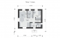 Одноэтажный дом с мансардой, погребом и отделкой кирпичом Rg6208z (Зеркальная версия) План2