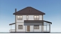 Двухэтажный дом с остекленной верандой, кабинетом и сауной Rg6209z (Зеркальная версия) Фасад2