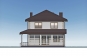 Двухэтажный дом с остекленной верандой, кабинетом и сауной Rg6209z (Зеркальная версия) Фасад3