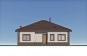 Одноэтажный дом с террасой, тремя спальнями и отделкой штукатуркой Rg6211z (Зеркальная версия) Фасад1