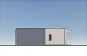 Одноэтажный дом с плоской крышей, тремя спальнями и отделкой штукатуркой и планкеном Rg6213z (Зеркальная версия) Фасад2