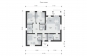 Одноэтажный дом с террасой, тремя спальнями и отделкой кирпичом Rg6214z (Зеркальная версия) План2