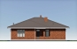 Одноэтажный дом с террасой, тремя спальнями и отделкой кирпичом Rg6214 Фасад1