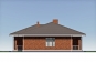 Одноэтажный дом с террасой, тремя спальнями и отделкой кирпичом Rg6214 Фасад4