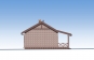 Одноэтажный дом с террасой, печкой и отделкой кирпичом. Rg6217z (Зеркальная версия) Фасад2