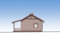 Одноэтажный дом с террасой, печкой и отделкой кирпичом. Rg6217 Фасад4