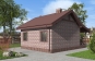 Одноэтажный дом с террасой, печкой и отделкой кирпичом. Rg6217z (Зеркальная версия) Вид3