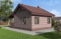 Одноэтажный дом с террасой, печкой и отделкой кирпичом. Rg6217z (Зеркальная версия) Вид4