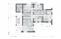 Одноэтажный дом с террасами, тремя спальнями и парной Rg6222z (Зеркальная версия) План2
