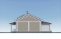 Одноэтажный дом с террасой, тремя спальнями и камином Rg6223z (Зеркальная версия) Фасад2
