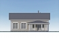 Одноэтажный дом с террасой, тремя спальнями и камином Rg6223 Фасад3
