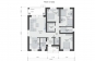 Одноэтажный дом с террасой, 3 спальнями и отделкой штукатуркой Rg6224z (Зеркальная версия) План2