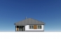 Одноэтажный дом с террасой, 3 спальнями и отделкой штукатуркой и планкеном. Rg6226 Фасад1