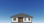 Одноэтажный дом с террасой, 3 спальнями и отделкой штукатуркой и планкеном. Rg6226 Фасад3