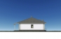 Одноэтажный дом с террасой, 3 спальнями и отделкой штукатуркой и планкеном. Rg6226z (Зеркальная версия) Фасад4