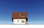 Одноэтажный дом с мансардой, гаражом и отделкой штукатуркой и планкеном. Rg6227z (Зеркальная версия) Фасад3