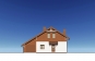 Одноэтажный дом с мансардой, гаражом и отделкой штукатуркой и планкеном. Rg6227 Фасад4