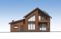 Одноэтажный дом c мансардой, вторым светом, террасой и балконом Rg6228z (Зеркальная версия) Фасад3