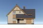 Одноэтажный дом с мансардой, погребом и гаражом Rg6230z (Зеркальная версия) Фасад1