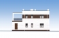 Двухэтажный жилой дом с террасой, балконом и двумя каминами Rg6237z (Зеркальная версия) Фасад3