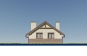 Оодноэтажный дом с террасой, спальней и отделкой облицовочным кирпичом Rg6250z (Зеркальная версия) Фасад3