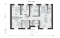 Одноэтажный дом с четырьмя спальнями и камином Rg6254z (Зеркальная версия) План2