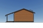 Одноэтажный каркасный дом с тремя спальнями Rg6263z (Зеркальная версия) Фасад4