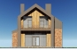 Одноэтажный дом с мансардой, террасами и балконами. Rg6295 Фасад4