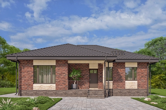 Rg6541 - Одноэтажный дом с тремя спальнями и просторной гостиной