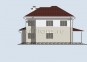 Проект двухквартирного двухэтажного жилого дома Rg1567z (Зеркальная версия) Фасад2